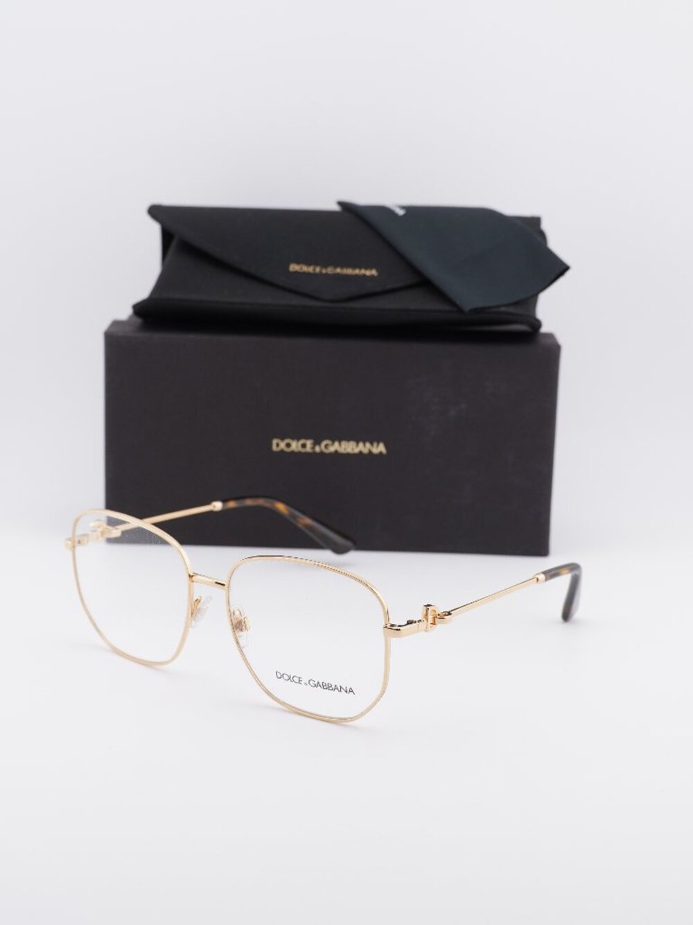 Dolce & Gabbana DG1356 02 Square Eyeglasses 57mm - Gold